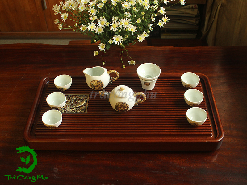 COMBO Khay Trà Giáng Hương Song Long - KBAC263